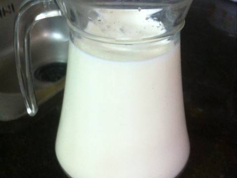 Sữa chua làm từ sữa bột công thức recipe step 2 photo