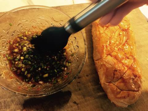Bánh mì nướng muối ớt và cá ngừ bào recipe step 3 photo