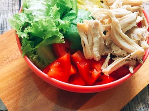 Eat clean- Salad thịt gà recipe step 5 photo