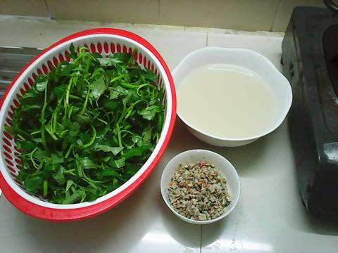 Hến nấu canh rau muống recipe step 3 photo