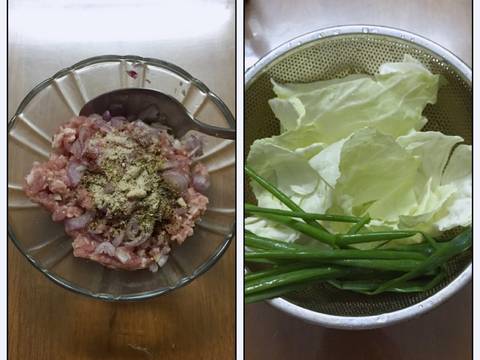 Món canh bắp cải cuộn thịt bằm recipe step 1 photo