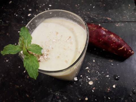 Sữa khoai lang yến mạch - eatclean recipe step 6 photo