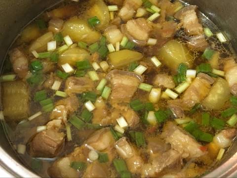 Thịt kho dưa hường (kho lạt) recipe step 3 photo