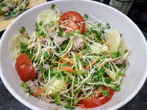 Salad eatclean rau mầm recipe step 5 photo