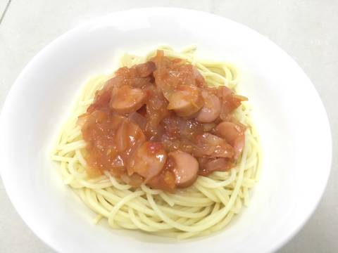 Mỳ ý sốt cà chua recipe step 6 photo