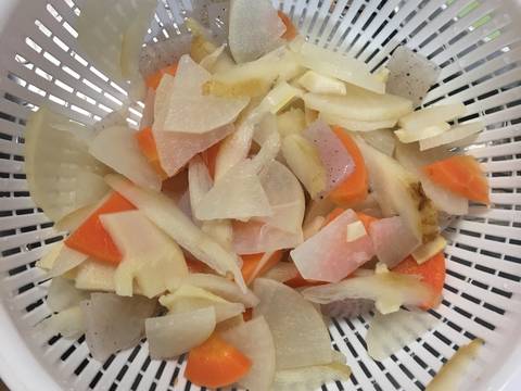 Tonjiru Soup (canh rau củ kiểu Nhật) recipe step 2 photo