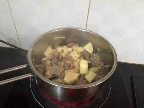 Thịt vịt kho măng recipe step 5 photo