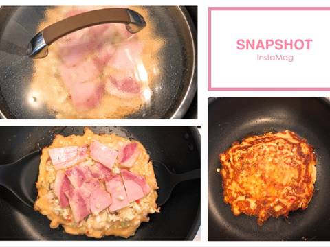 Okonomiyaki(Bánh Xèo Nhật Bản) recipe step 5 photo
