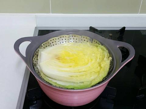 Cải thảo hấp tưới nước tương 배추 찜 recipe step 1 photo