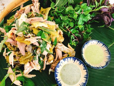 Gà ta hấp tiêu xanh nước dừa” gỏi dưa cải “ recipe step 5 photo
