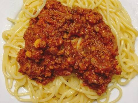 Mì spagetti sốt thịt bằm recipe step 5 photo