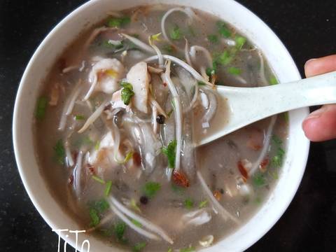 Bánh canh cá lóc bước làm 5 hình