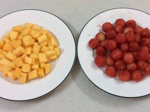 Chè đậu đen, trái cây và sữa chua recipe step 4 photo