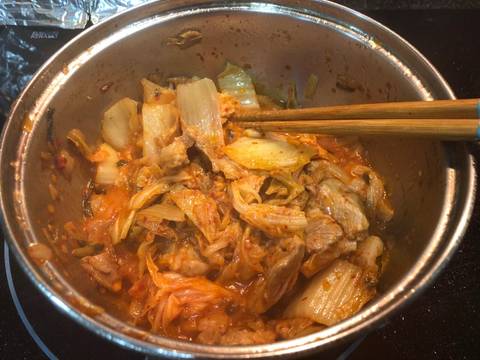 Canh kim chi đậu hũ Hàn Quốc recipe step 3 photo