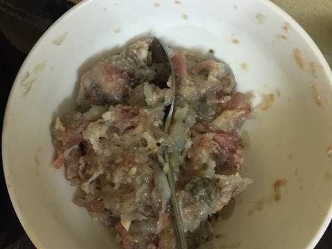 Canh củ <Canh khoai mỡ nấu tôm thịt> recipe step 1 photo