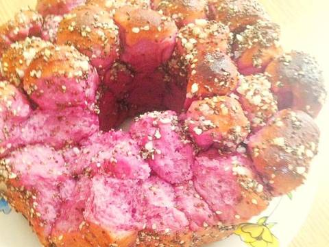 Purple Sweet Potato Sesame Monkey Bread recipe step 11 photo