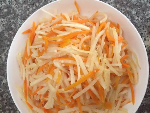 Bò bía bước làm 3 hình