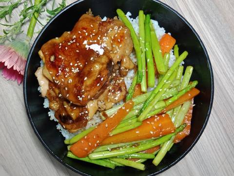Teriyaki chicken donburi recipe step 5 photo