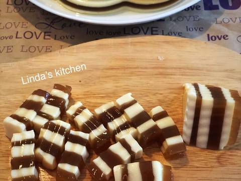 Thạch phomai cafe (Layered Coffee Cream Cheese Flan Jelly) recipe step 12 photo
