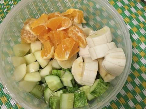 Salad hoa quả,sữa,yến mạch recipe step 1 photo