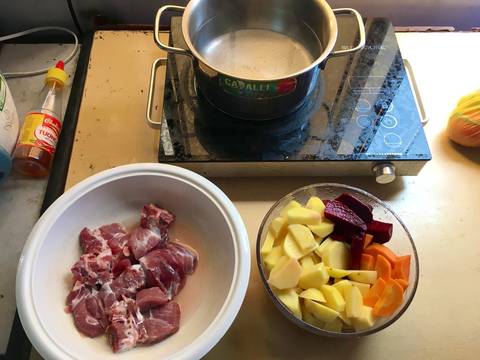 Canh soup rau củ recipe step 2 photo