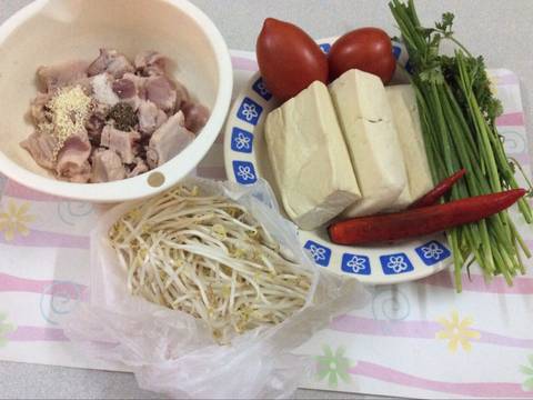 Canh xương đậu phụ recipe step 1 photo