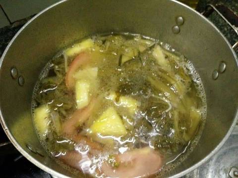 Cá điêu hồng nấu canh dưa cải chua recipe step 2 photo