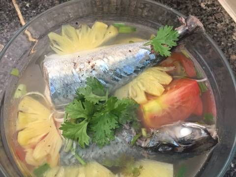 Canh cá nấu thơm,cà 🍍🍅 recipe step 3 photo