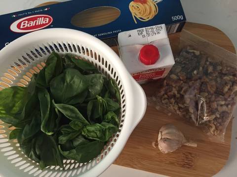 Mì Spagetti sốt pesto recipe step 2 photo