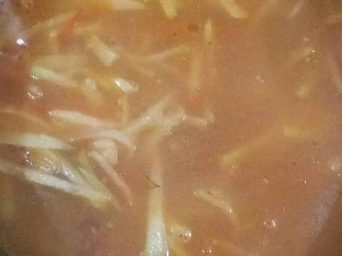Cá trắm nấu canh chua quả chay với su hào recipe step 4 photo
