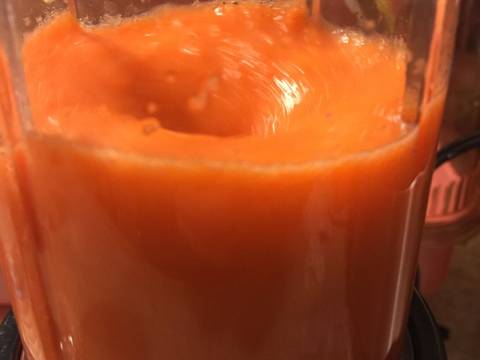 Sinh tố cà rốt & cam ! recipe step 4 photo