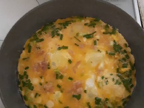 Trứng rán với thịt băm recipe step 2 photo