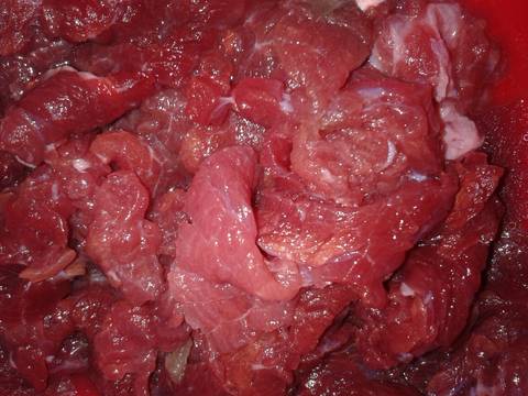 Mướp khía xào thịt bò recipe step 1 photo