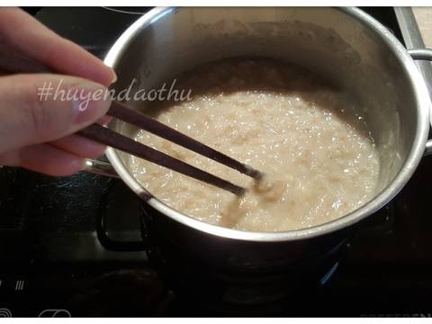 Cháo gà yến mạch #cleaneating recipe step 4 photo