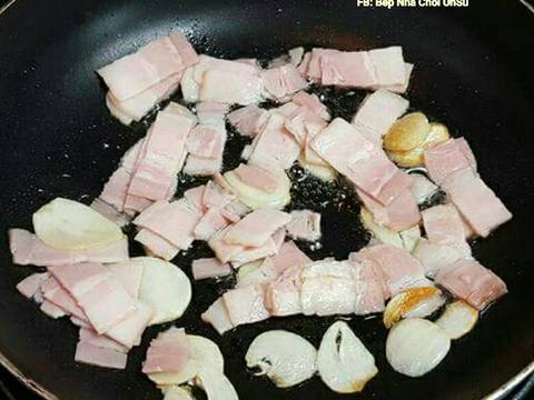 Thịt hun khói xào giá 베이컨 숙주 볶음 Bếp Nhà Choi UnSu tiếp tục gửi recipe step 2 photo