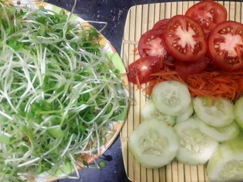 Salad eatclean rau mầm recipe step 1 photo
