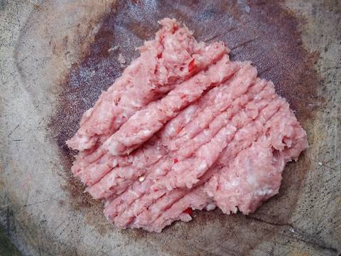 Canh bí đỏ thịt bằm vò viên recipe step 1 photo
