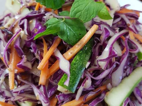 Salad bắp cải tím (dùng cả cho món ăn chay) recipe step 4 photo