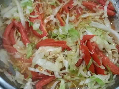 Canh bắp cải cà chua 😄 recipe step 7 photo