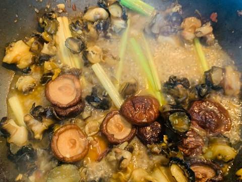 Bún thái ốc thịt bước làm 4 hình