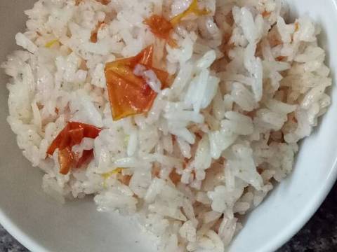 Cơm cà chua (whole tomato rice 🍅) recipe step 4 photo