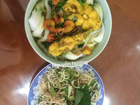 Mỳ Quảng Cá leo+ tôm (sông) recipe step 4 photo