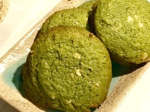 Matcha cookies - Bánh quy trà xanh choco chip recipe step 3 photo