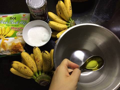 Bánh chuối hấp chan nước cốt dừa recipe step 1 photo