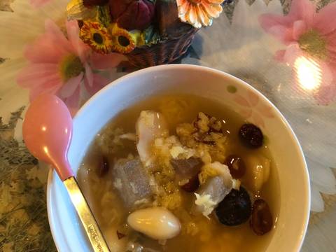 Chè lô hội (Aloe vera)bạch quả bước làm 2 hình