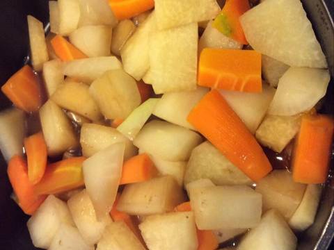 Phổ tai kho củ, đậu và nấm recipe step 8 photo