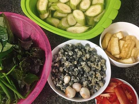 Canh Ốc nấu chuối đậu recipe step 1 photo