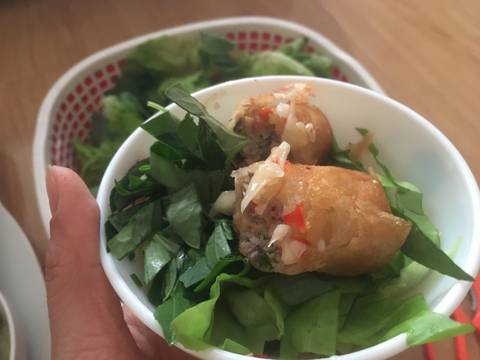 Món Ngon Tiện Lẹ - Chả Giò Môn Tôm Thịt recipe step 9 photo