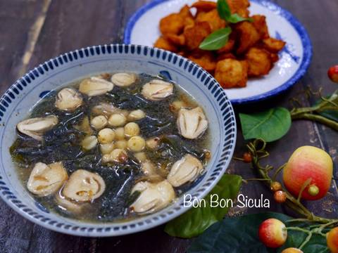 Canh Rong Biển Hạt Sen Chay bước làm 3 hình