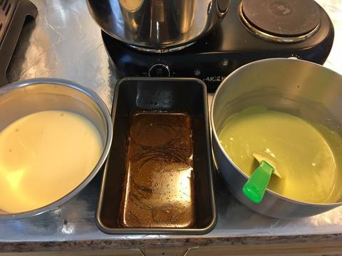 Bánh Flan cheesecake Trà xanh. recipe step 2 photo